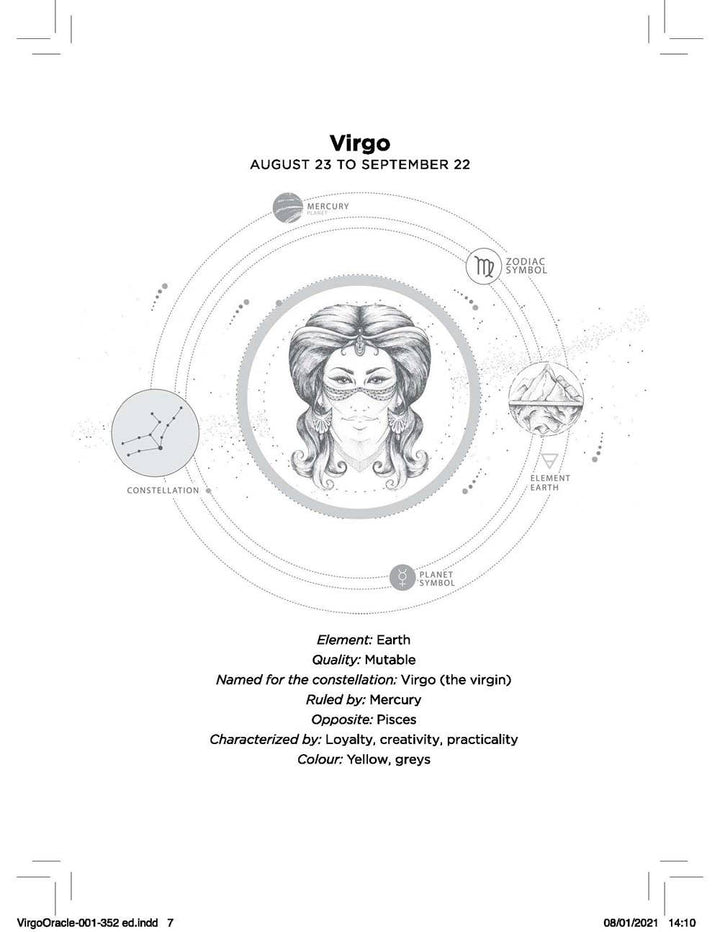 Virgo Oracle book for instant cosmic guidance from your higher self