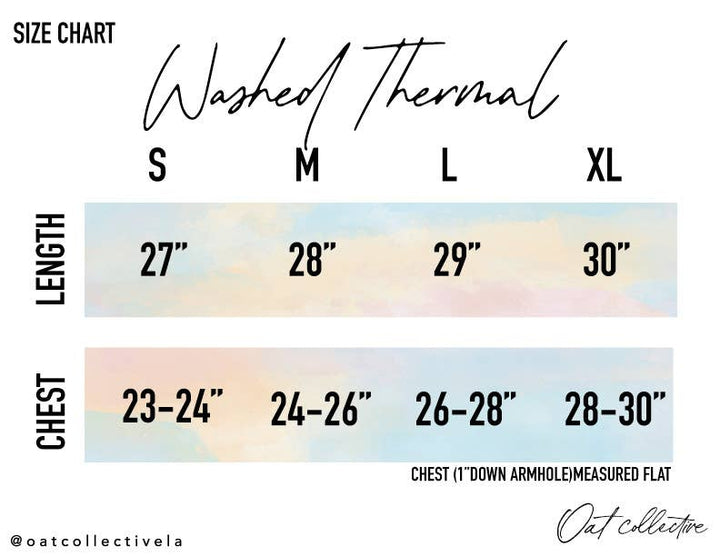 SALTY Thermal Vintage Pullover oversized mineral wash boho coastal sweatshirt for beach lovers
