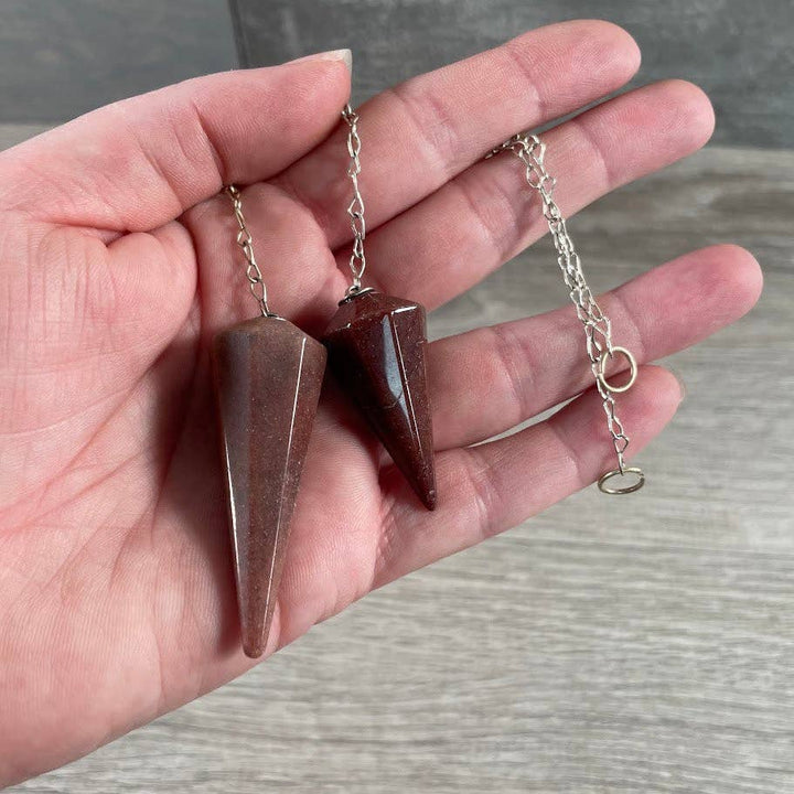 Natural gemstone pendulums for divination and healing crystal rituals at Anchored Soul