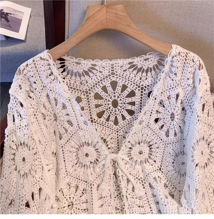 Bohemian Crochet Knit Cover-Up