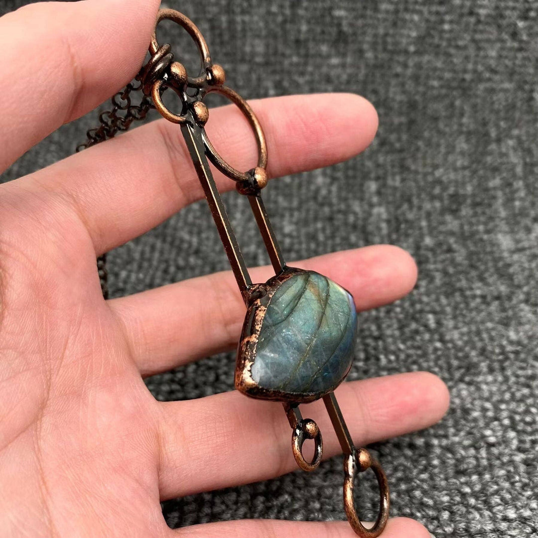 Vintage Labradorite Pendant Necklace