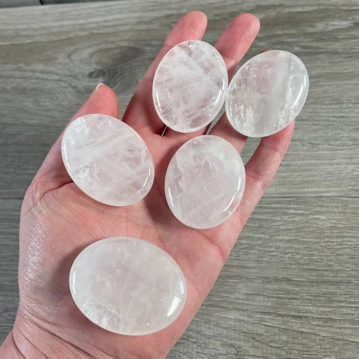 Gemstone Palm Stones 45mm for grounding meditation and coastal holistic healing