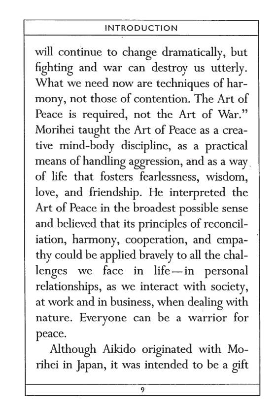 The Art Of Peace Book