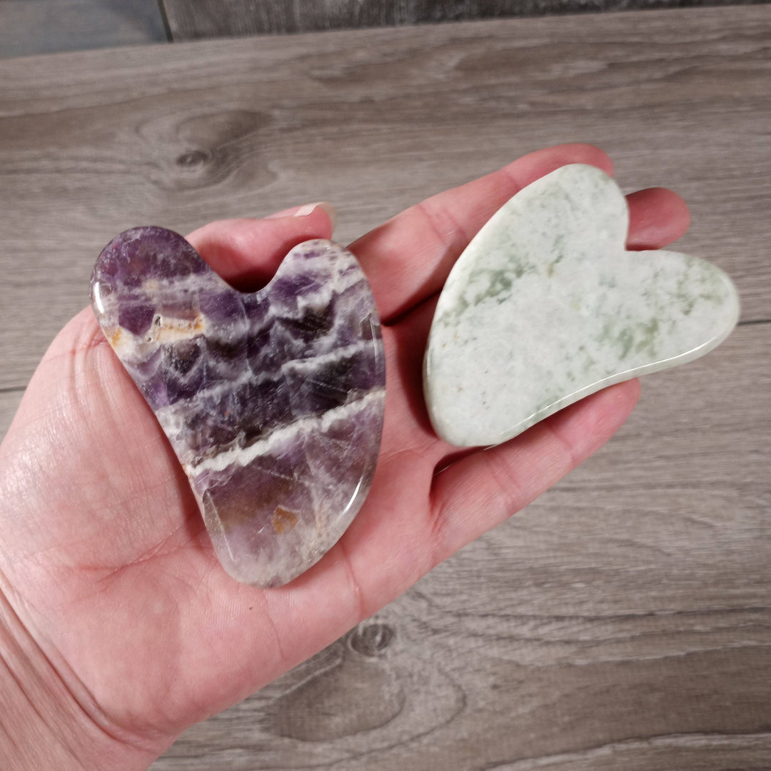 Crystal Gua Sha Facial Massager for holistic skincare rituals and soulful self care