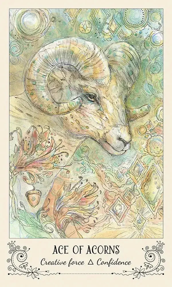 Spiritsong Tarot Deck by Paulina Cassidy with shamanic animal guide artwork