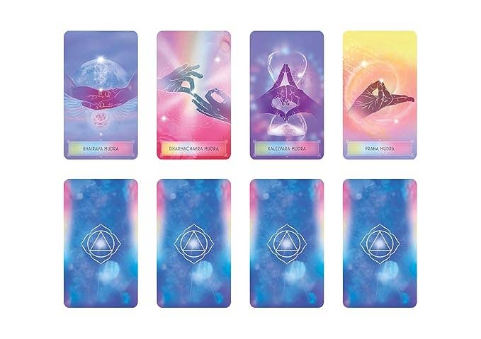 Yoga Mudra Oracle Book and 44 Card Deck for meditation and mindfulness