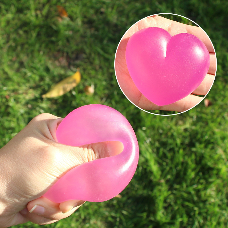 Color Changing Heart Squishy Stress Toy