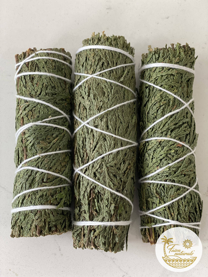 Cedar Smudge Bundles handcrafted for coastal ritual cleansing and holistic healing