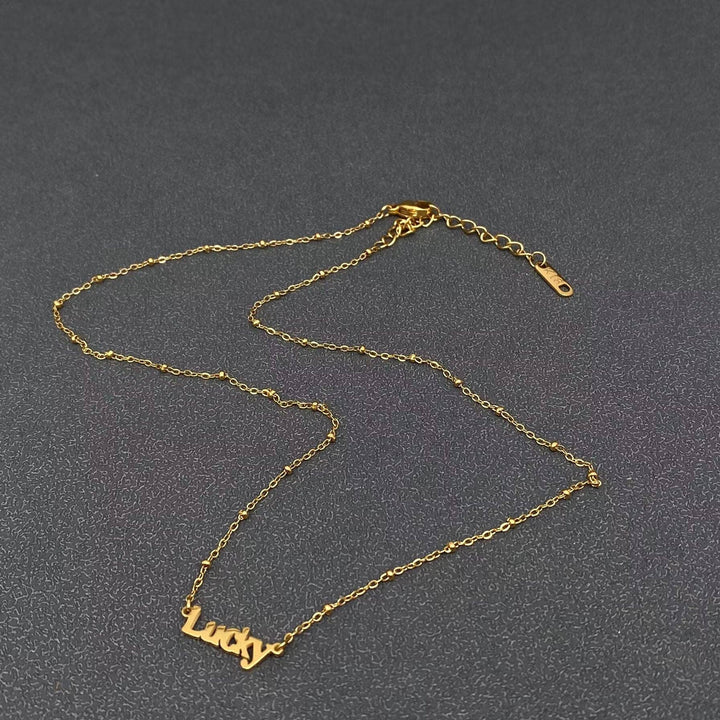 Lucky 18K Gold Plated SS Necklace