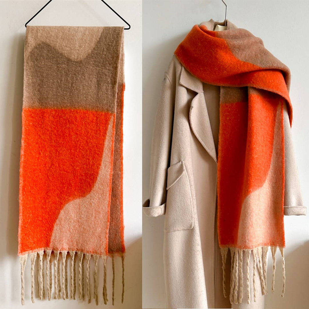 Thick Fringe Scarf