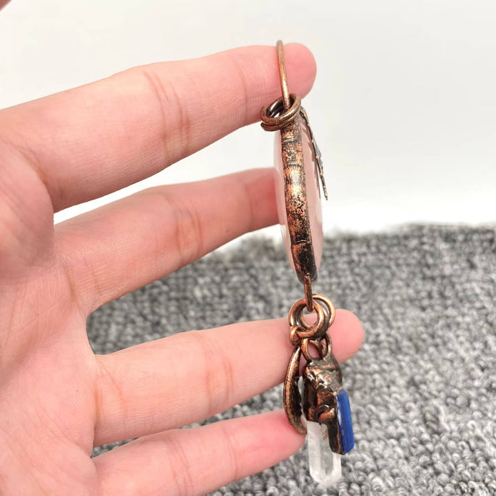Crystal Sun God Moon Craft Charm
