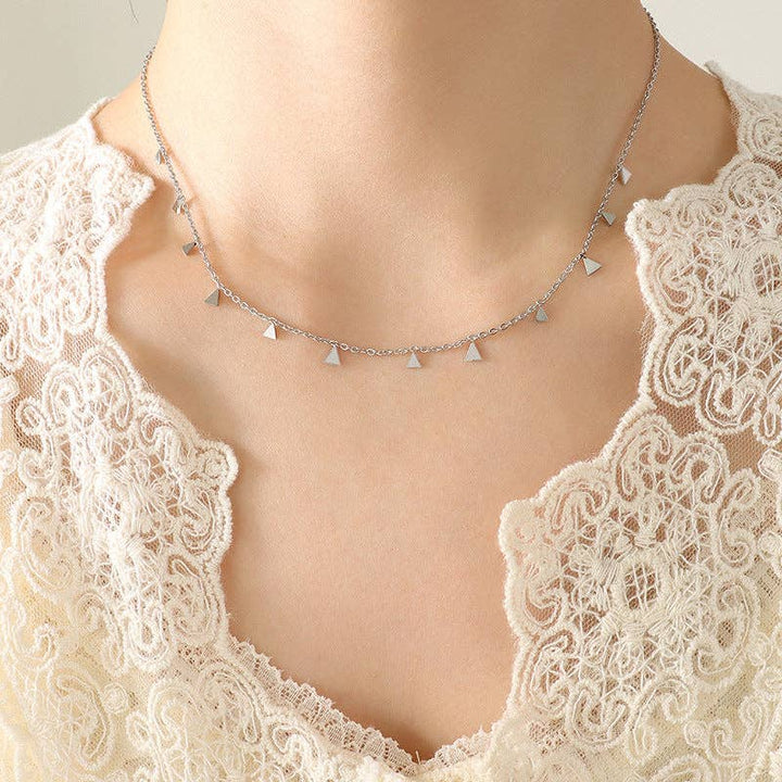 Evil Eye Star Leaf Charm Necklace
