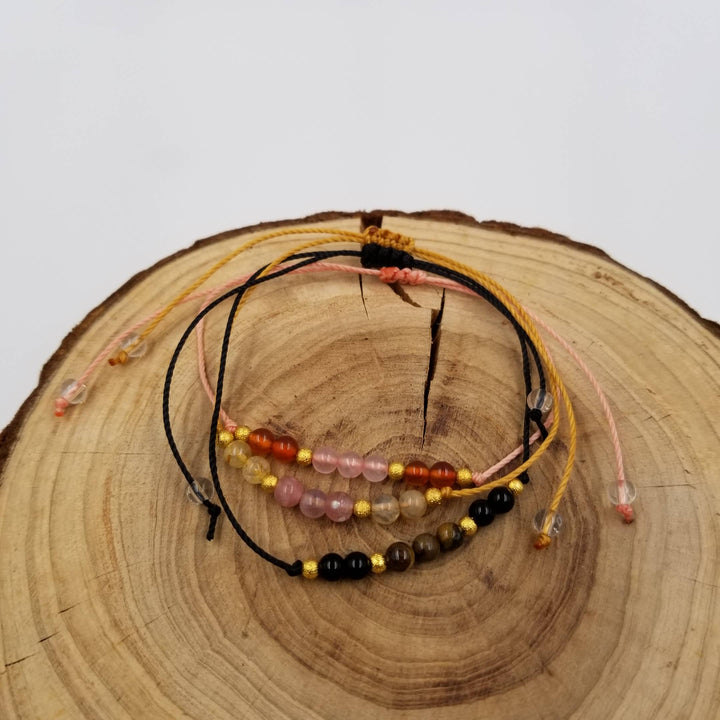 Positivity Joy Protection Self Confidence Bracelet with gift card coastal boho style
