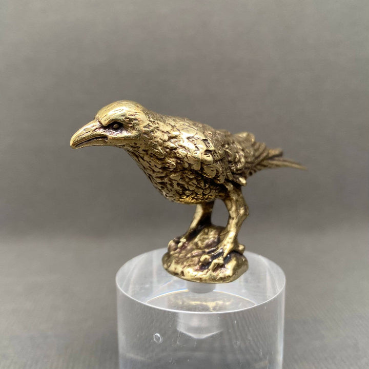 Brass Crow Desktop Ornament