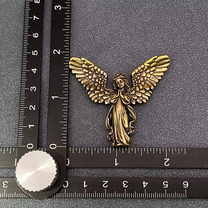 Brass Angel Statue Crafts Desktop Ornaments Decoration