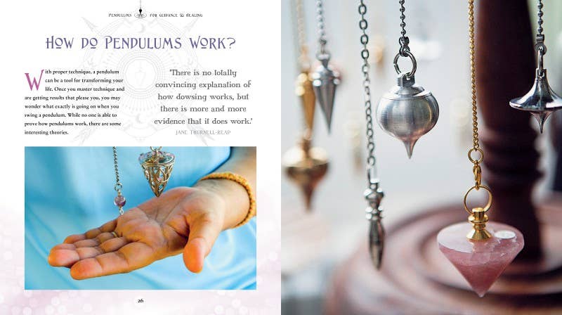 Pendulums For Guidance and Healing Gothic Dreams hardback book for chakra divination
