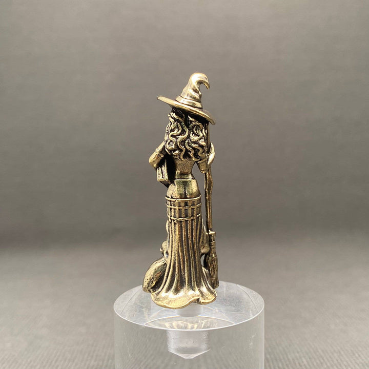 Brass Witch Decoration Desktop Ornament Healer sacred space boho spiritual decor