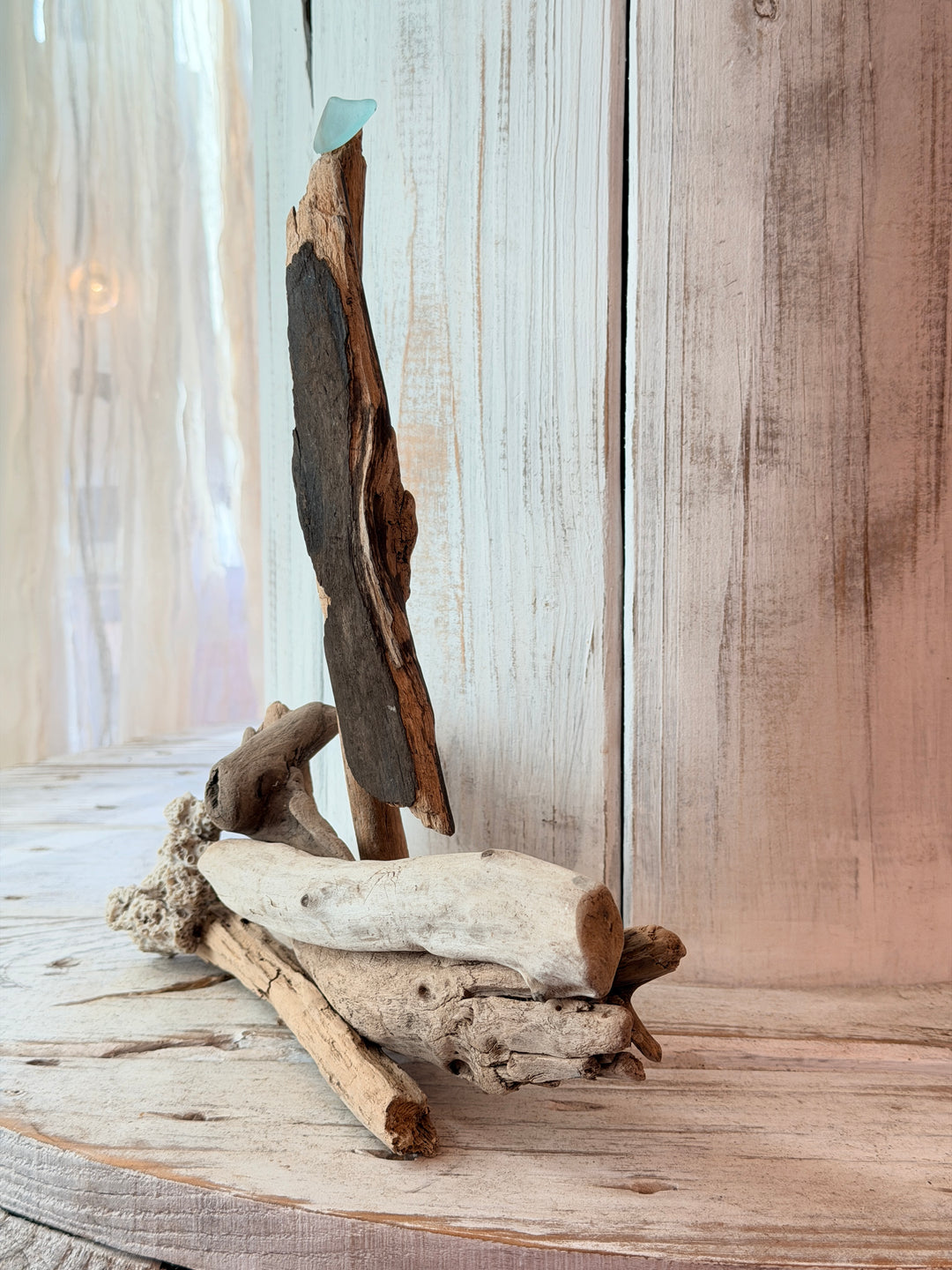 Mini Driftwood Sailboat