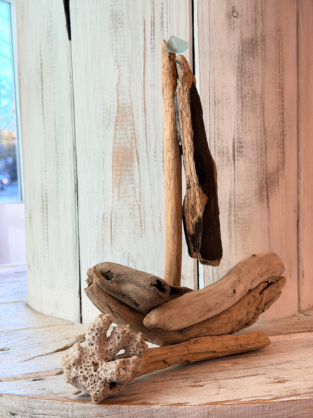 Mini Driftwood Sailboat