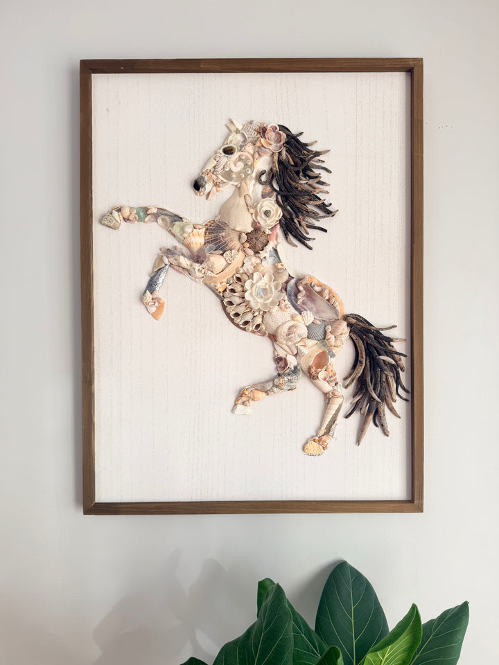 Anchored Soul | Fire Horse Assemblage | Wall Art