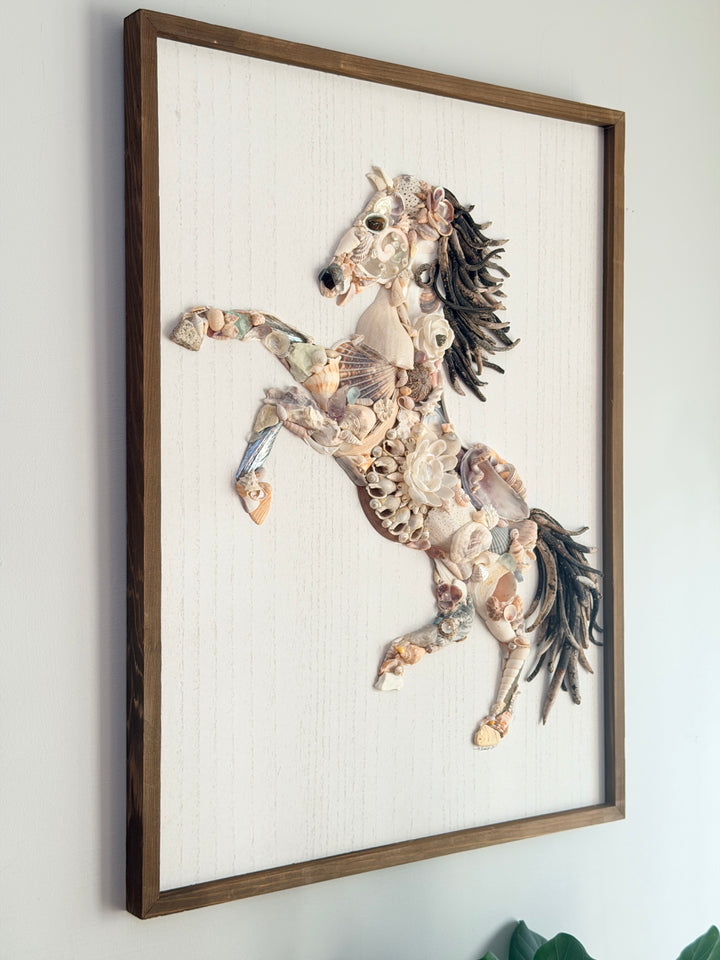 Anchored Soul | Fire Horse Assemblage | Wall Art