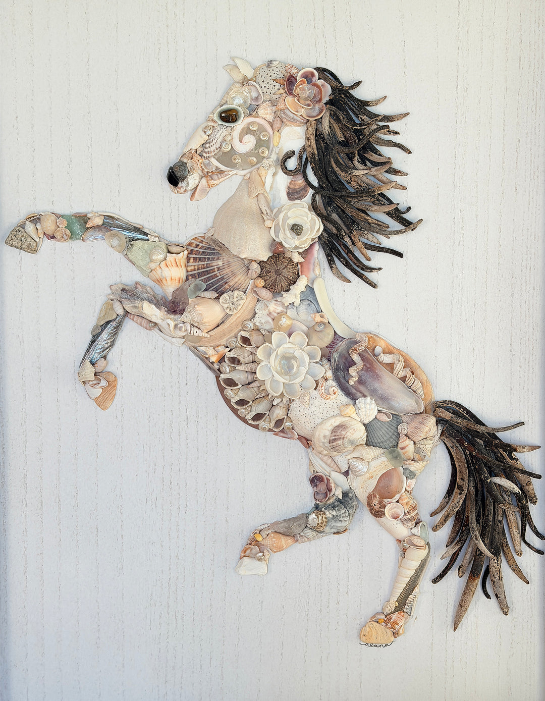 Anchored Soul | Fire Horse Assemblage | Wall Art