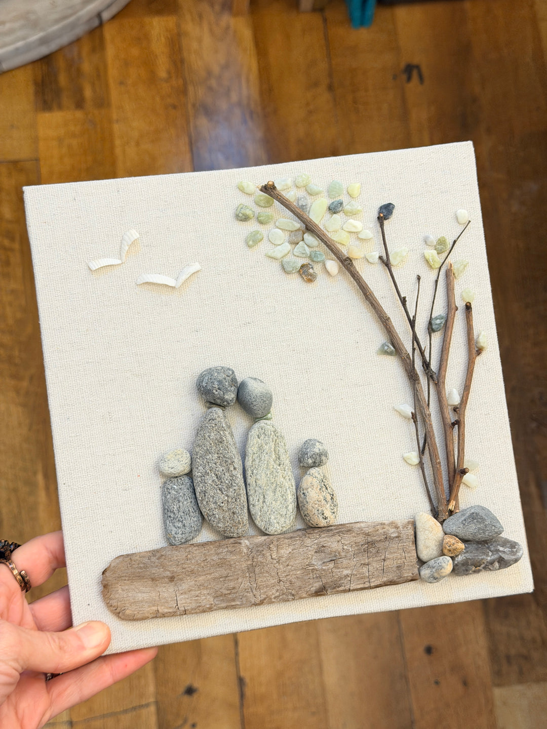 Anchored Soul | Rock Family of 4 | Shadow Box