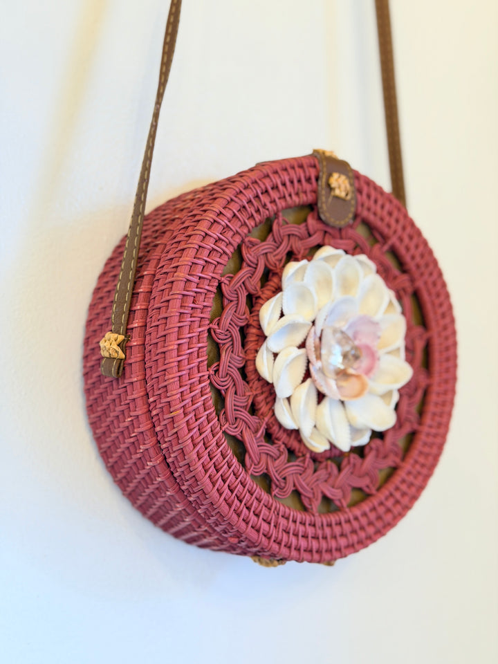 "Money" Rattan Bag