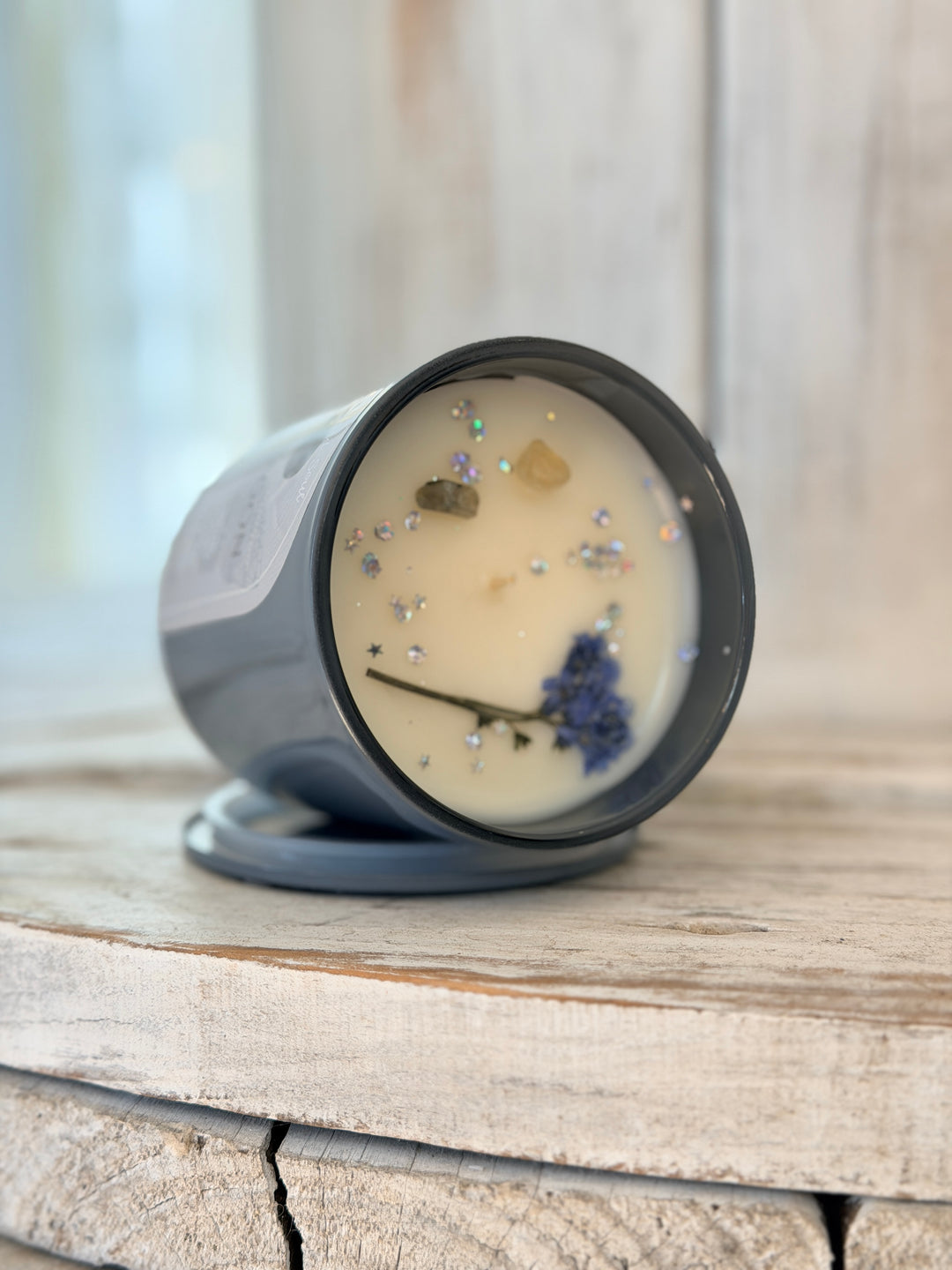 Anchored Soul New Moon Intention Soy Candle for rituals and mindful manifestation