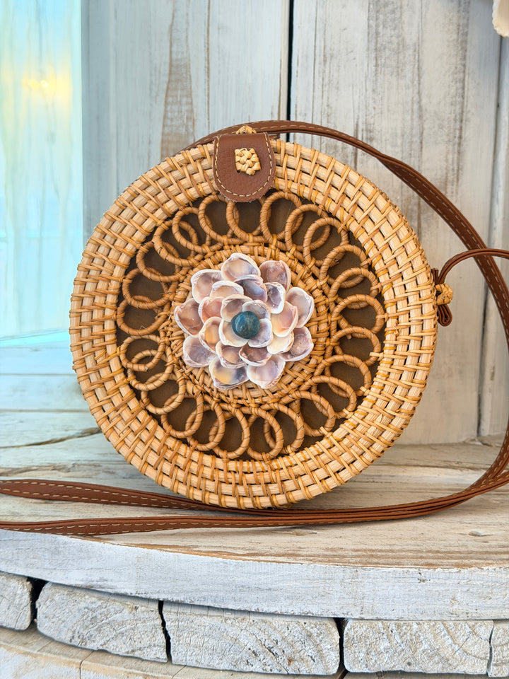 "Positive Manifestations" Rattan Bag