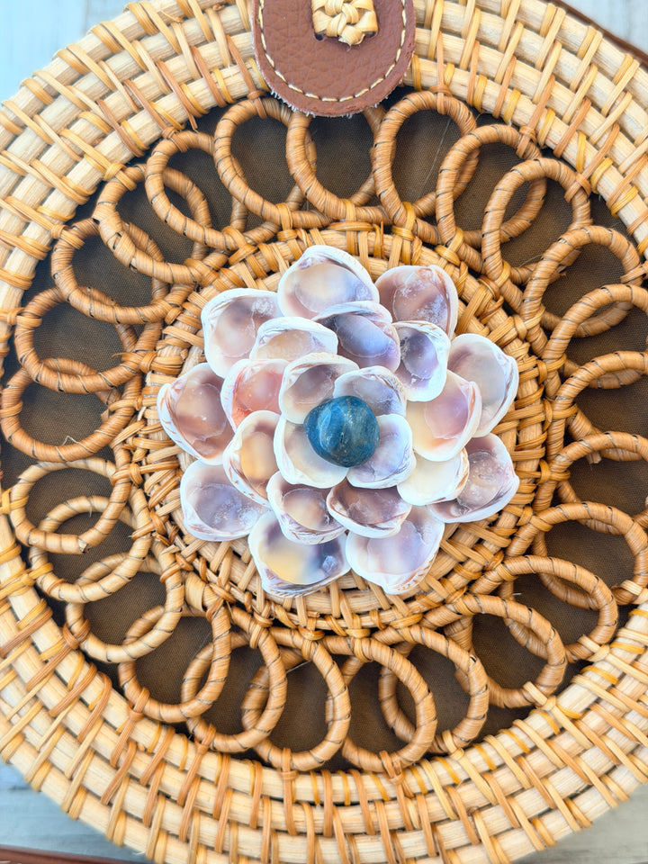 "Positive Manifestations" Rattan Bag