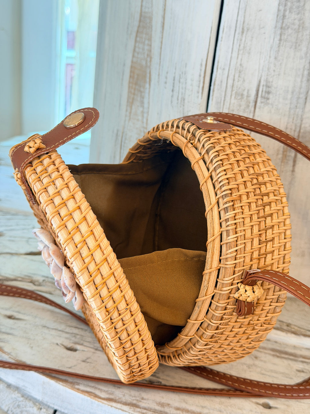 "Positive Manifestations" Rattan Bag