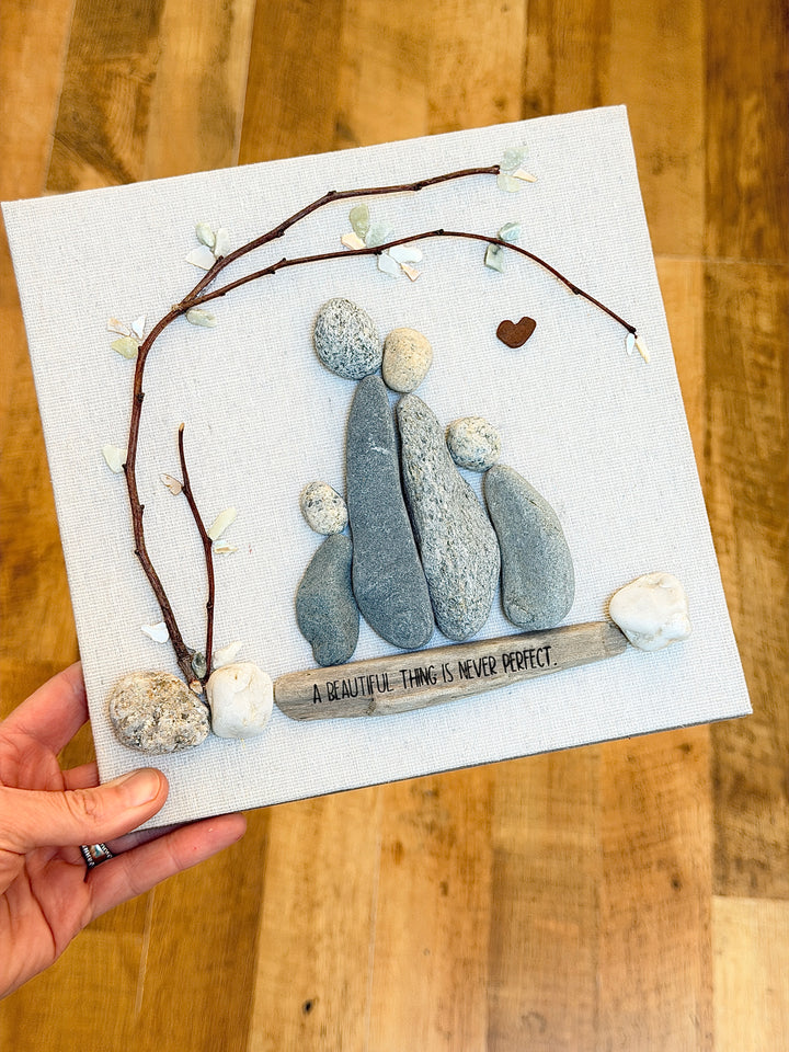 Anchored Soul | Rock Family of 4 | "A BEAUTIFUL THING IS NEVER PERFECT." | Shadow Box