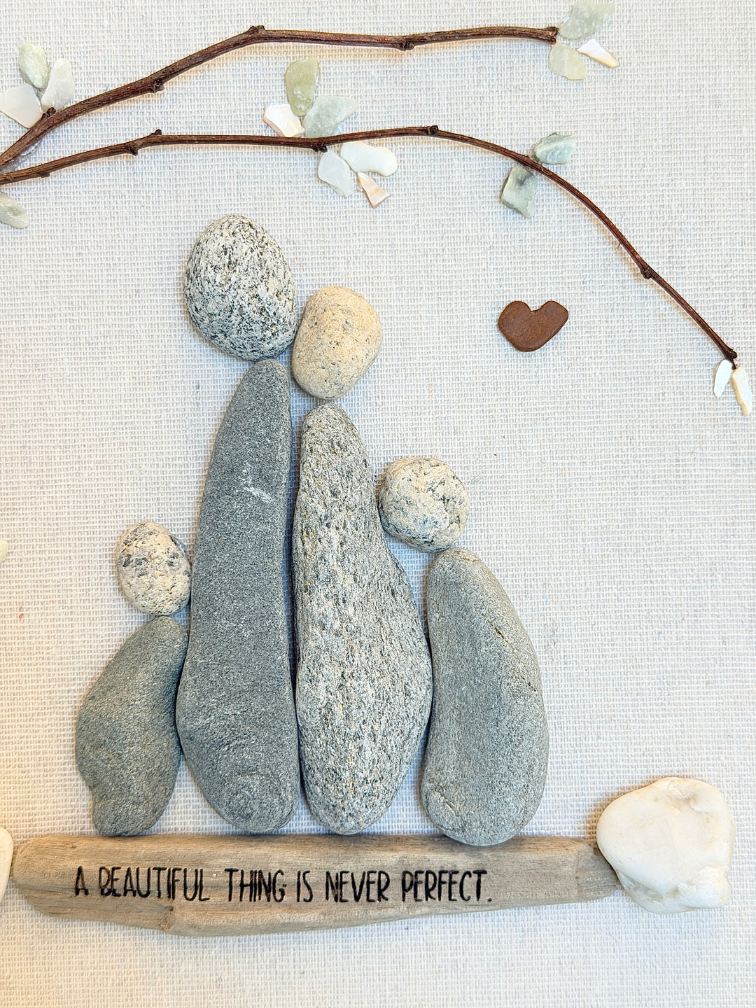 Anchored Soul | Rock Family of 4 | "A BEAUTIFUL THING IS NEVER PERFECT." | Shadow Box