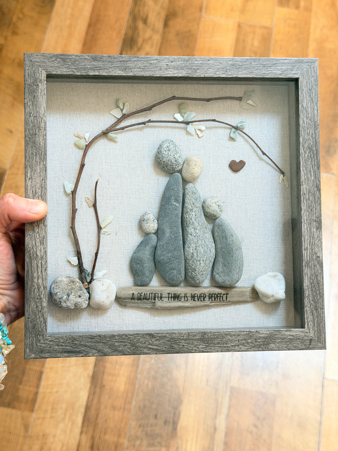 Anchored Soul | Rock Family of 4 | "A BEAUTIFUL THING IS NEVER PERFECT." | Shadow Box