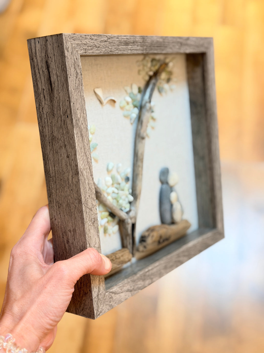 Anchored Soul | Rock Family of 3 | "home" | Shadow Box