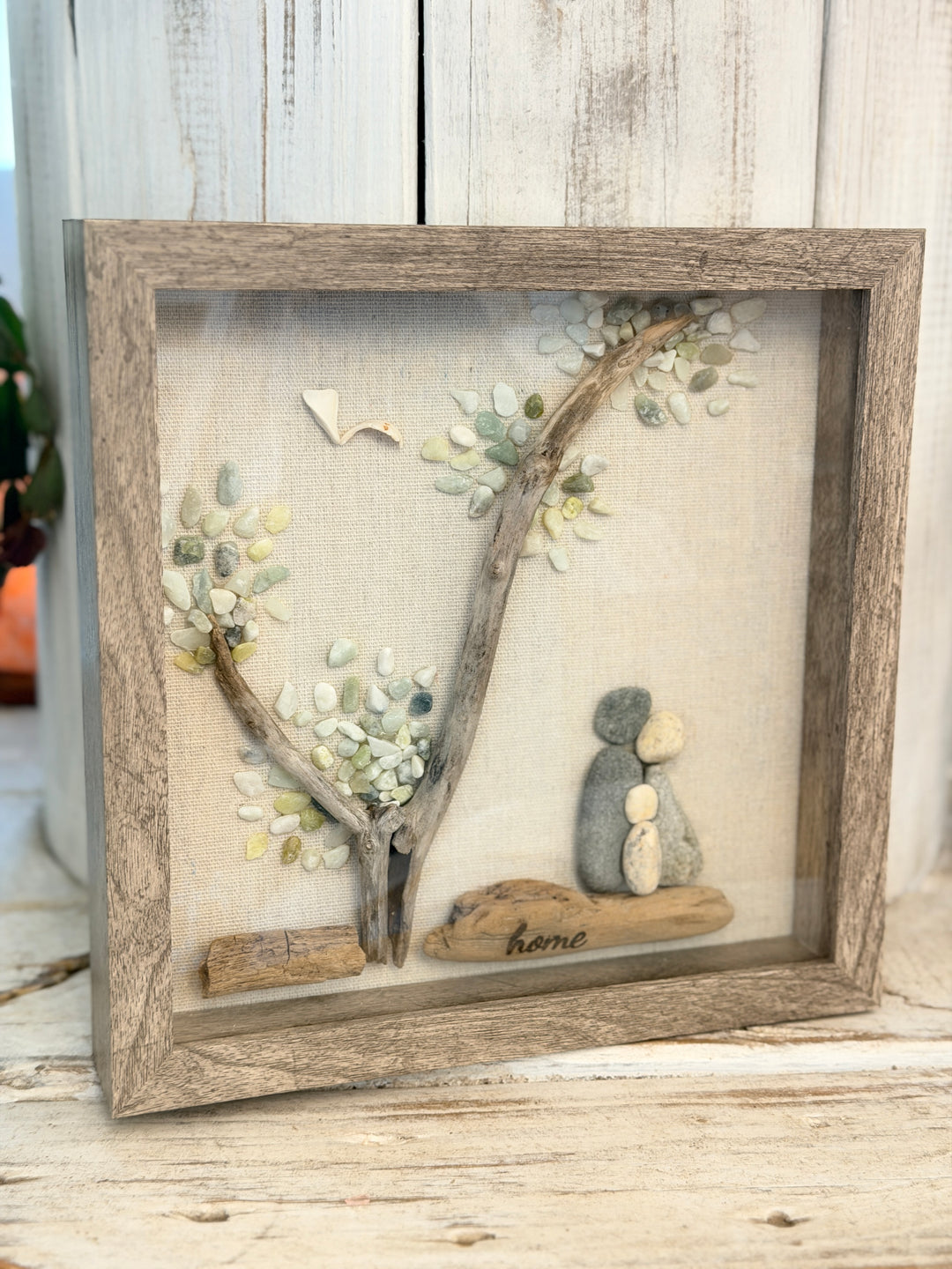 Anchored Soul | Rock Family of 3 | "home" | Shadow Box