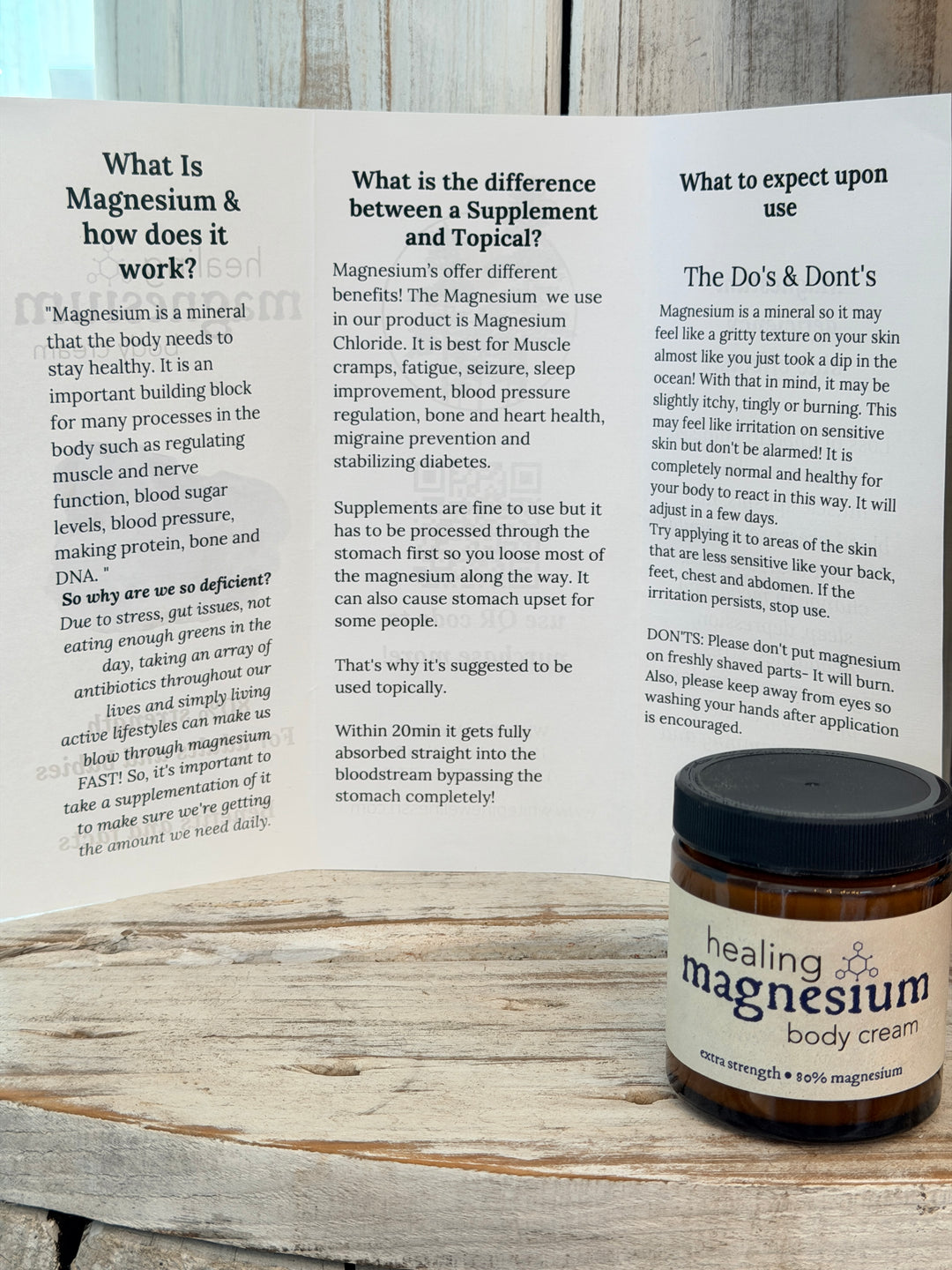 White Pine Wellness | Healing Magnesium Body Cream