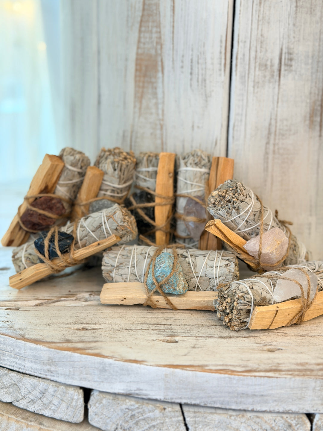 Anchored Soul | White Sage, Palo Santo &amp; Crystal Bundle