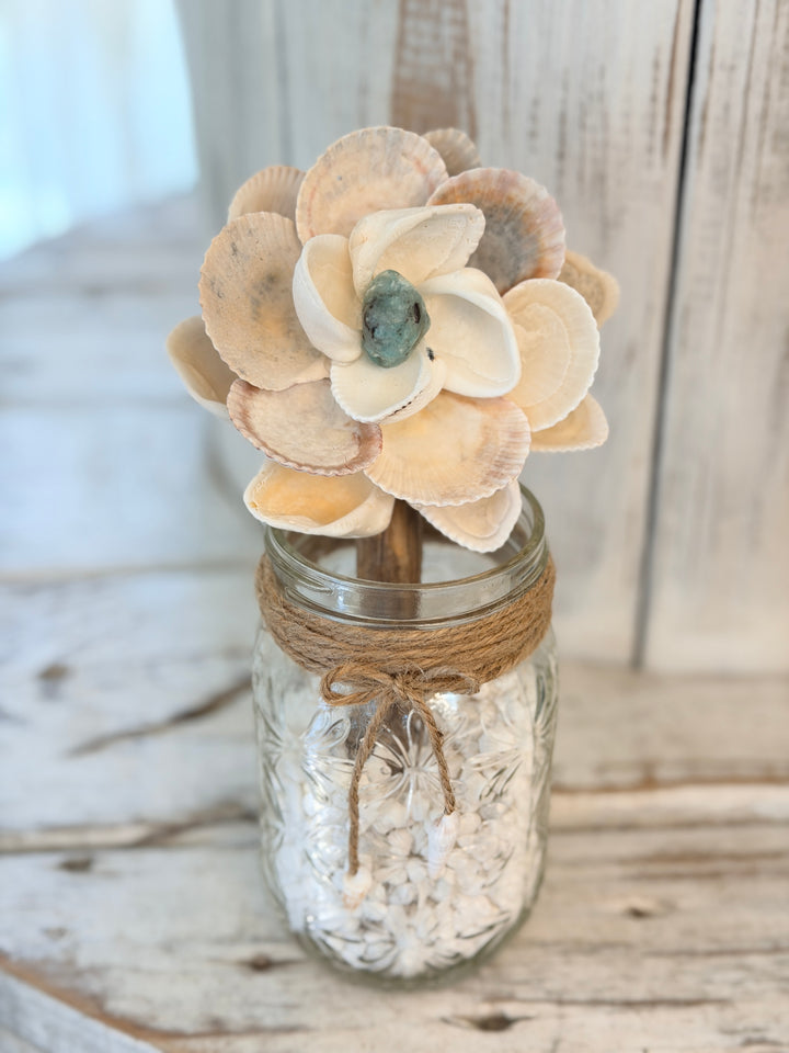 Anchored Soul | Mason Jar ZenFlower | Amazonite