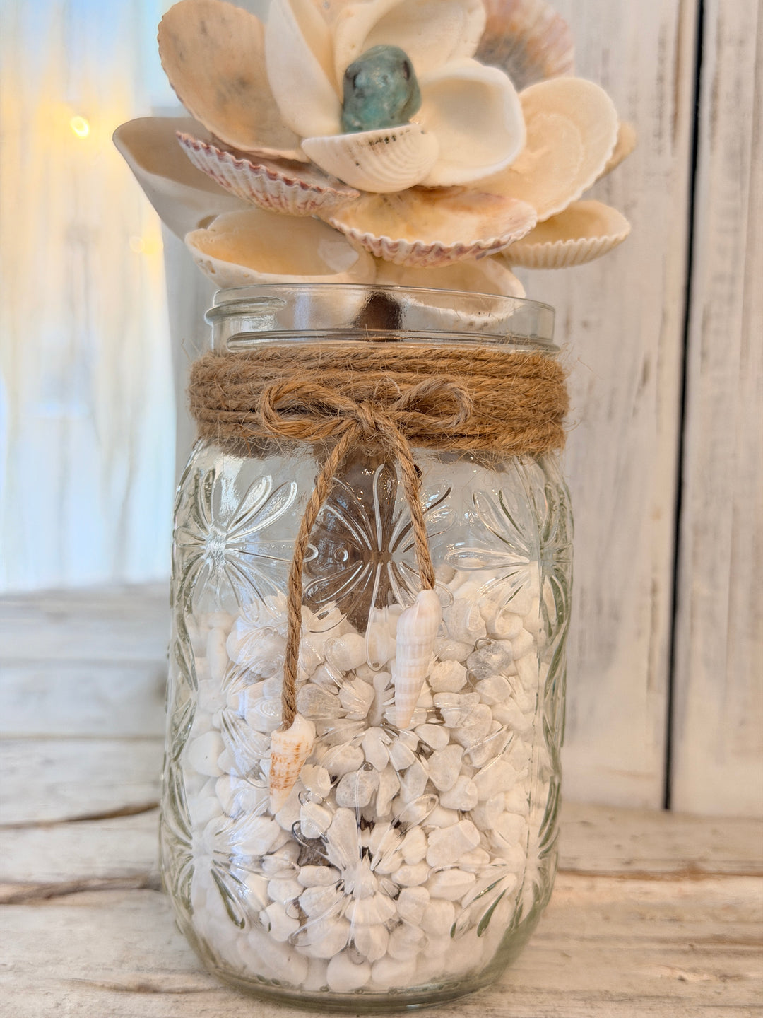 Anchored Soul | Mason Jar ZenFlower | Amazonite