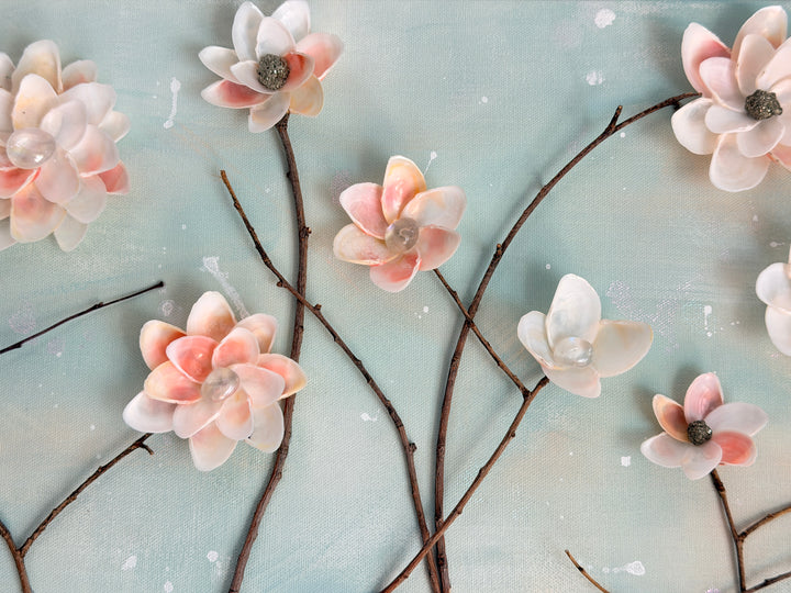 Anchored Soul | Bright Blossoms Canvas | 12 x 36