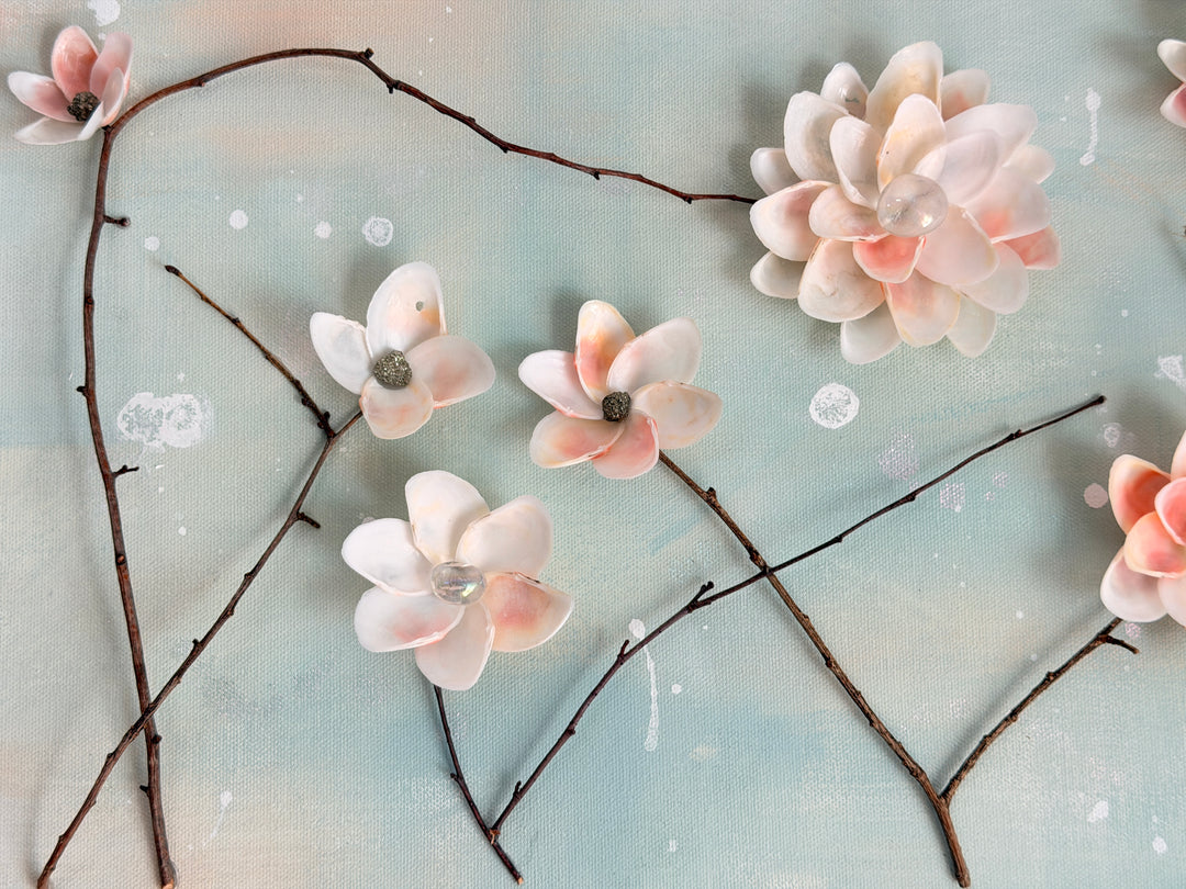 Anchored Soul | Bright Blossoms Canvas | 12 x 36