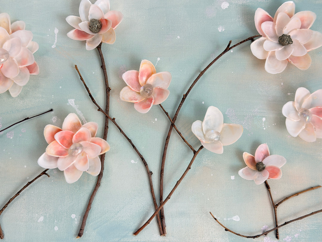Anchored Soul | Bright Blossoms Canvas | 12 x 36