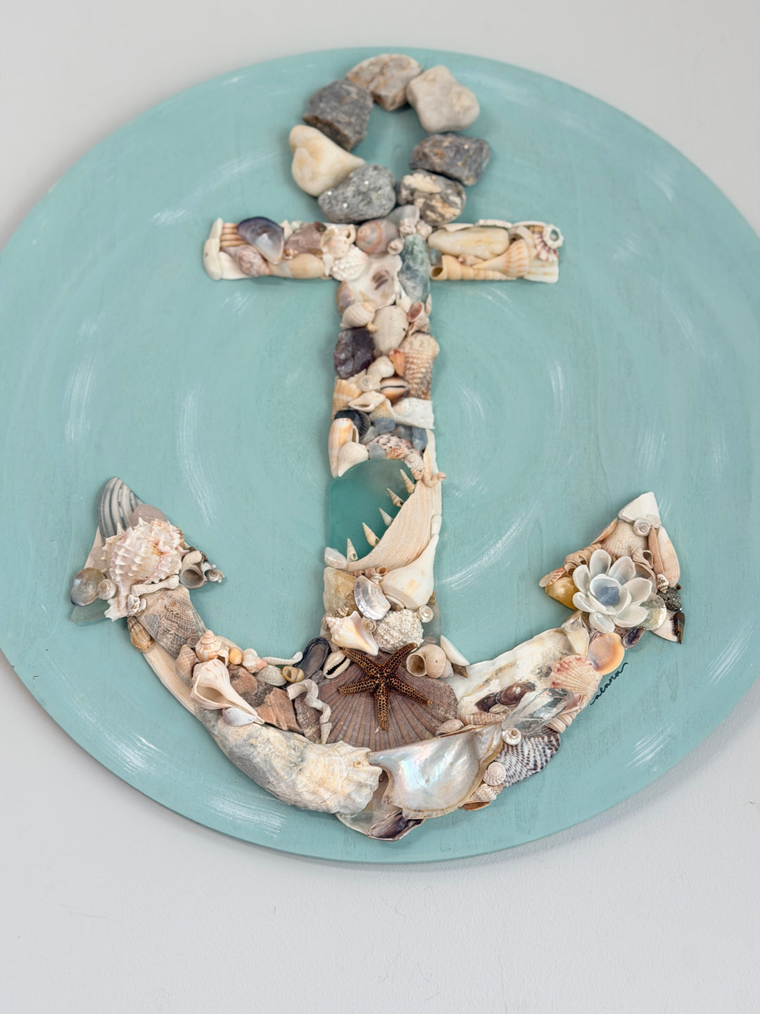 Anchored Soul | Anchor on Circular Wood