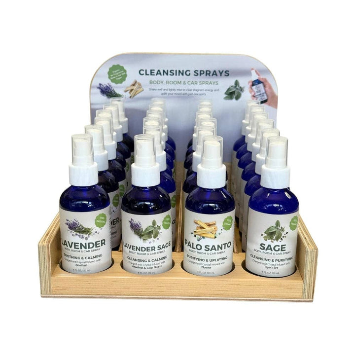 Organic Essential Oil Cleansing Sprays | Lavender, Sage, Palo Santo, Lavender Sage