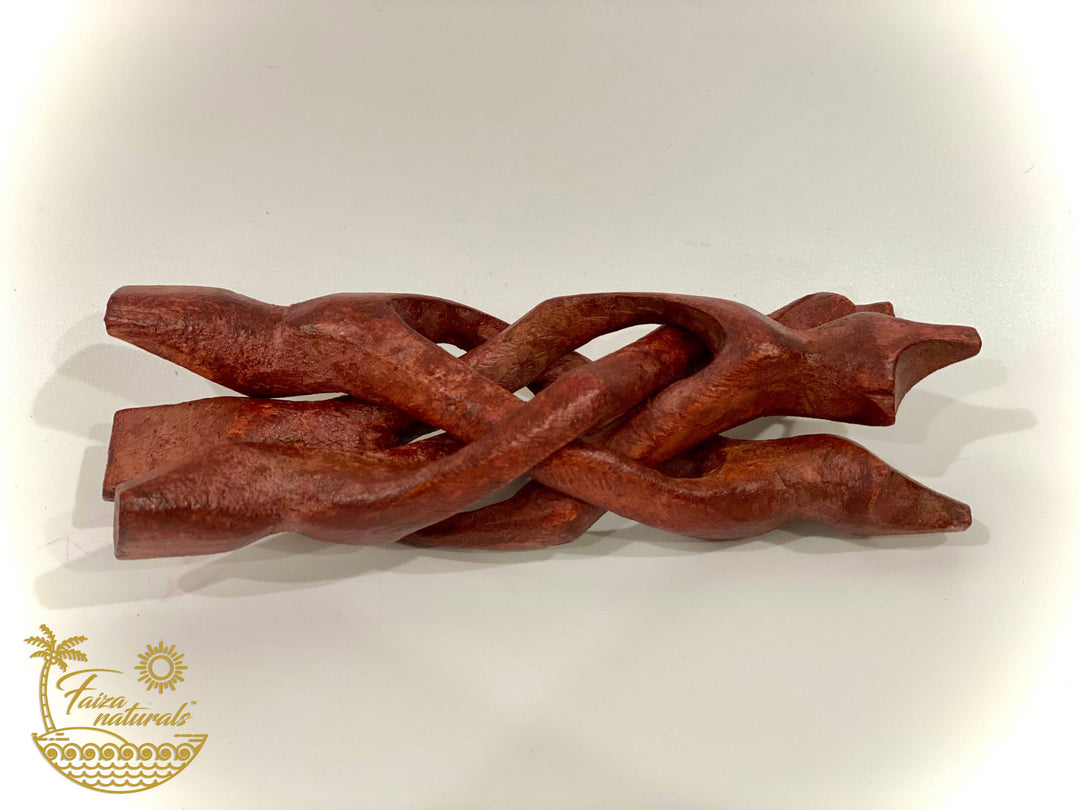 Wooden tripod stand for abalone smudge bowls handcrafted for coastal ritual altars