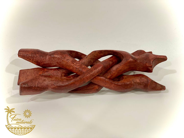 Wooden tripod stand for abalone smudge bowls handcrafted for coastal ritual altars