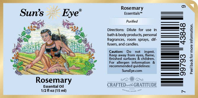 Rosemary Essential Oil small bottle for grounding aromatherapy and coastal spiritual wellness