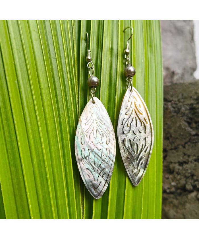 Mother Of Pearl Shell Earrings